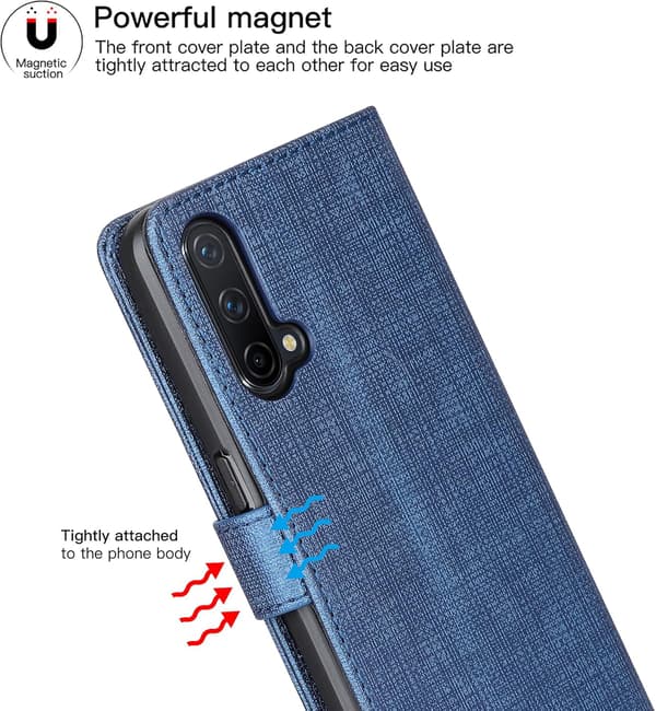 ONEPLUS NORD CE 5G 6,43" ETUI BLÅ SILIKONE OG STOFKLAP