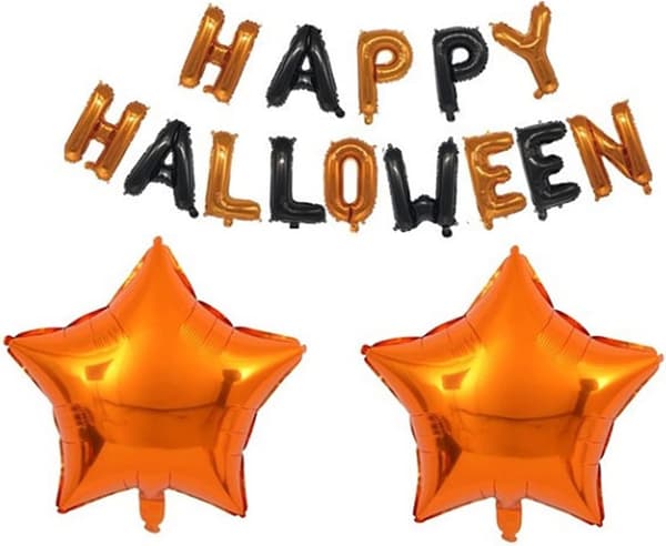 HALLOWEEN BALLONGDEKORATION STORT SET OM 28