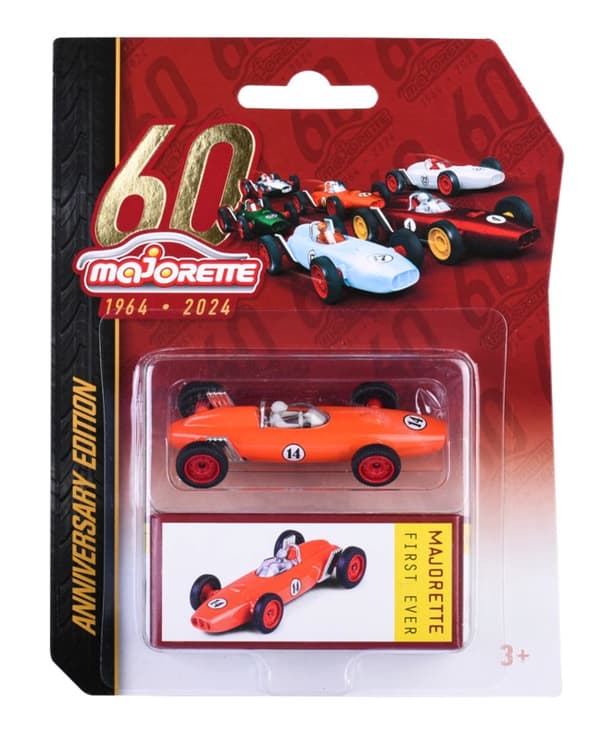 Majorette 60th Anniversary Racer First Ever Orange 1:64