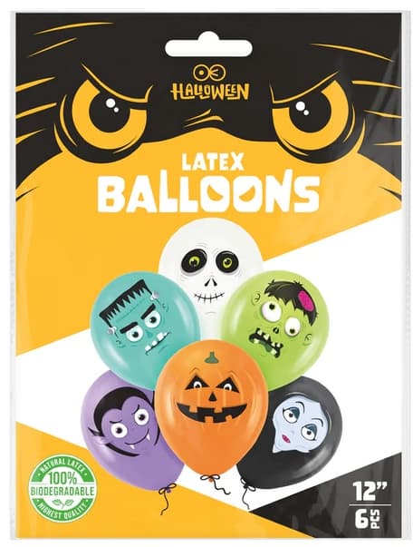 Halloween-pallot 12 kpl, 6 kpl.