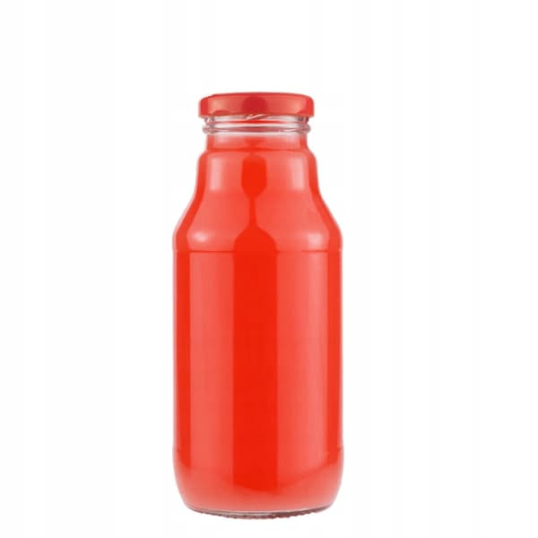 10x glasflaskor för juice Linques KubuŚ Soczek 330ml juiceflaska