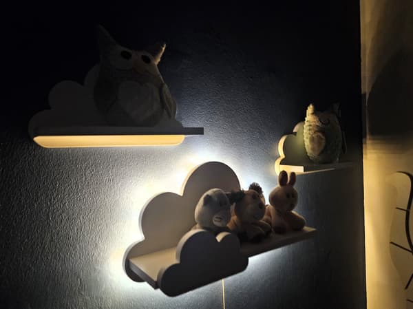 Laguna Prestige Cloud-hylder med lampefunktion