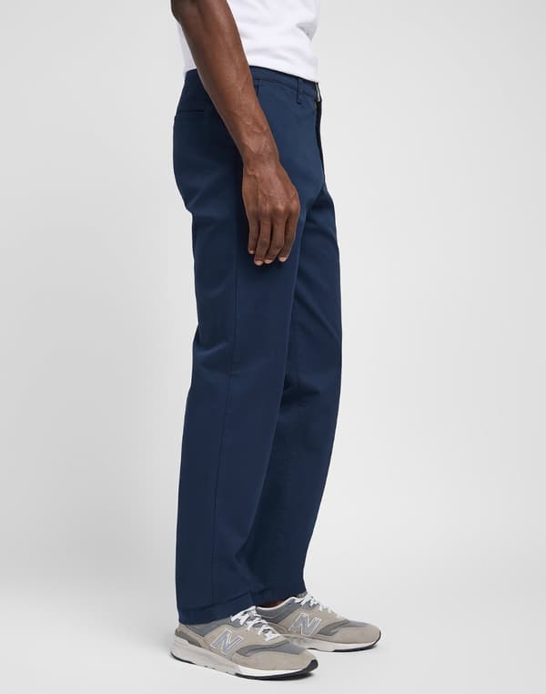 Lee Regular Chino Mørkeblå Bomulds Chinos W31 L32