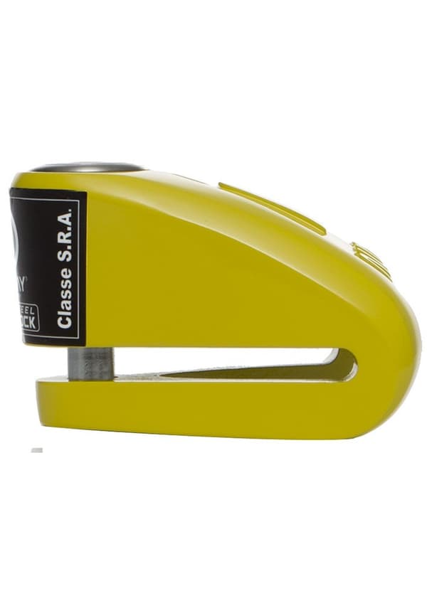 AUVRAY DK10 skivelås - gul, stiftdiameter 10 mm (SRA-klasse)