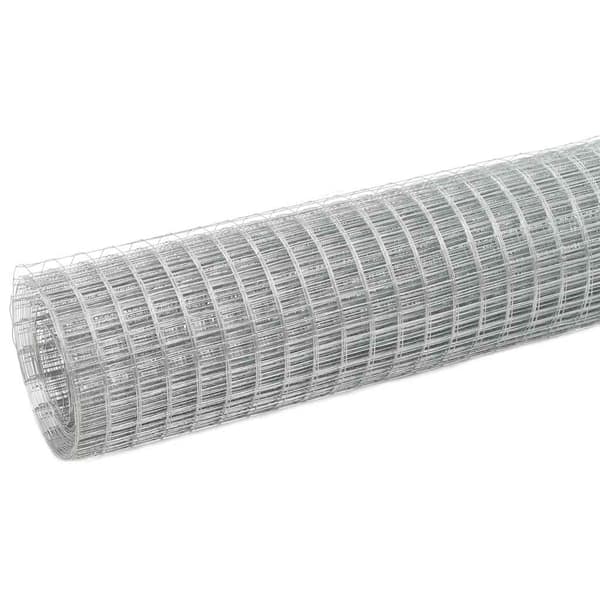 vidaXL Galvaniserat stålnätstaket 10x0,5 m silver