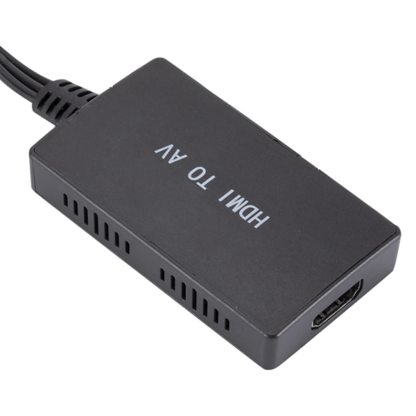 HDMI til AV RCA video konverter adapter PAL/NTSC