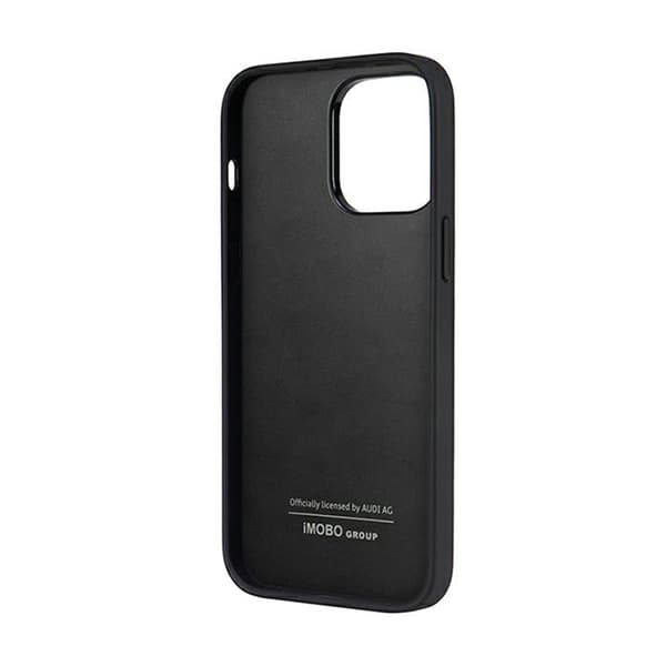 Audi Syntetisk Læder - iPhone 14 Pro Max Etui (Sort)