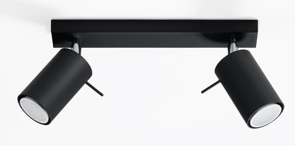 Loftlampe RING 2 sort