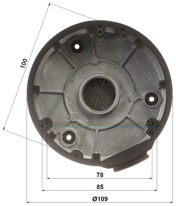 Kameraholder TR-JB03-G-IN-sort uniview
