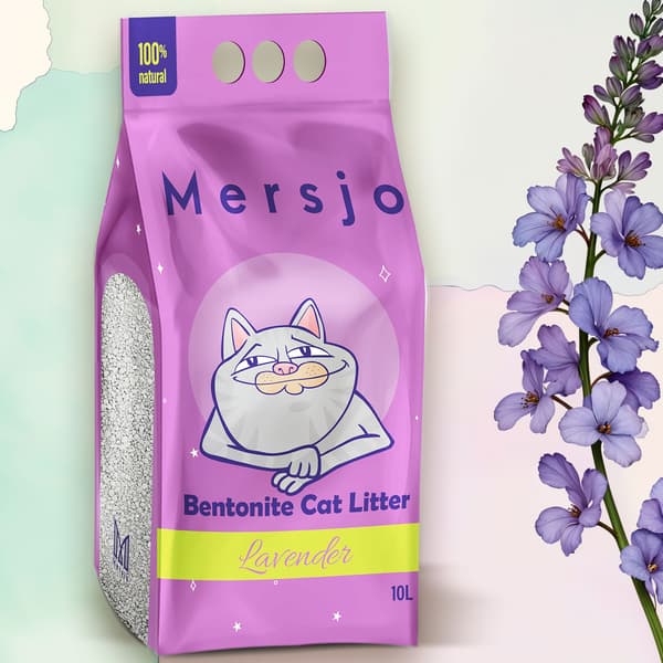 Bentonit kattsand lavendel LAVENDER 10l
