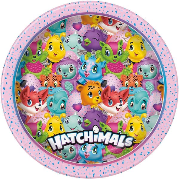Hatchimals tallerkener 23 cm 8 stk.