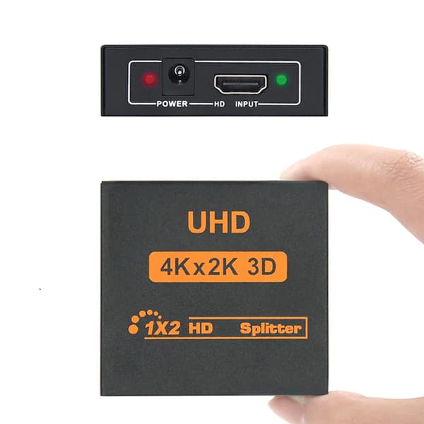 Video splitter 1x2 HDMI 4Kx2K 3D videokloning UHD