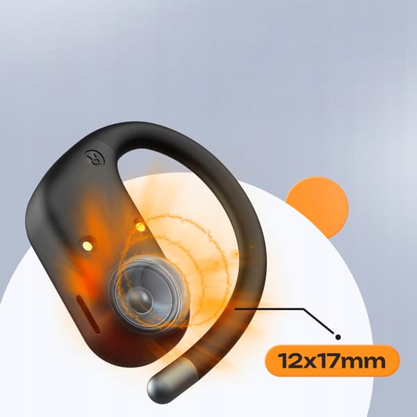 PowerLocus Bluetooth Open -kuulokkeet, Move 30h tekoälymikrofonit