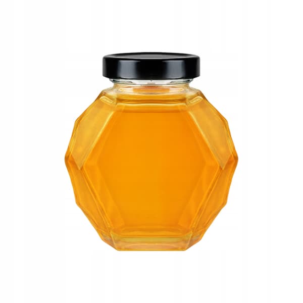 5x GUCIO glaskrukke 200ml til honningmarmelade, gave til bryllup, glasflasker