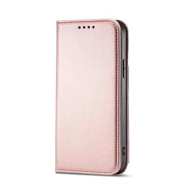 Magneettikorttikotelo iPhone 14 Prolle, läppäteline, pinkki