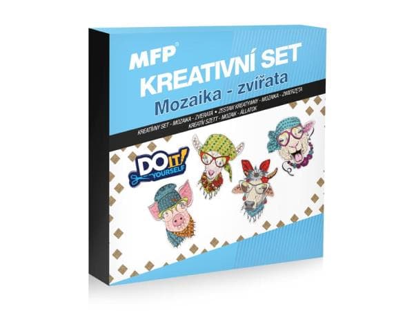 StudioArt Mosaic Kit Luova Seikkailu Värikkäillä Eläimillä