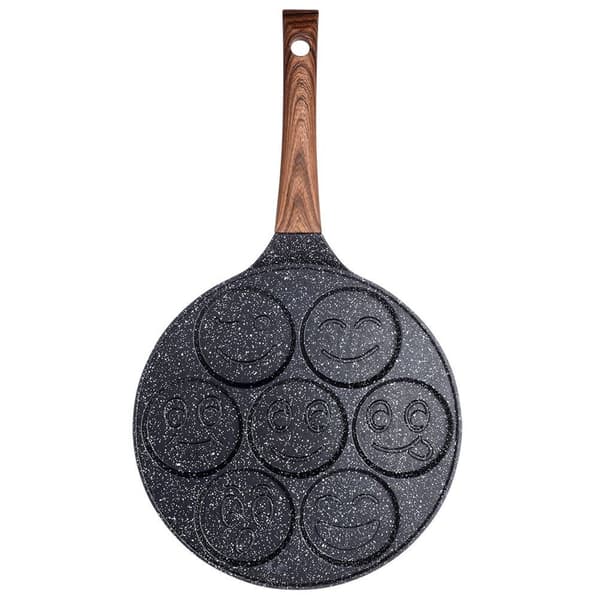Granitpande til æg 7 huller BLACK&WOOD 26 cm