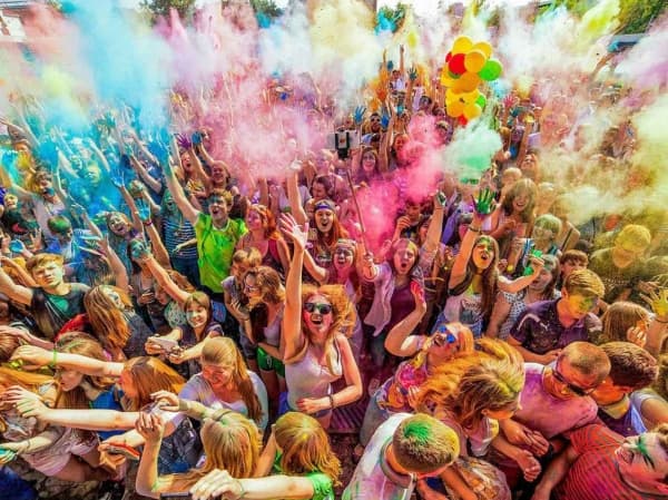 Holi Hjärtpulver Lila 70g