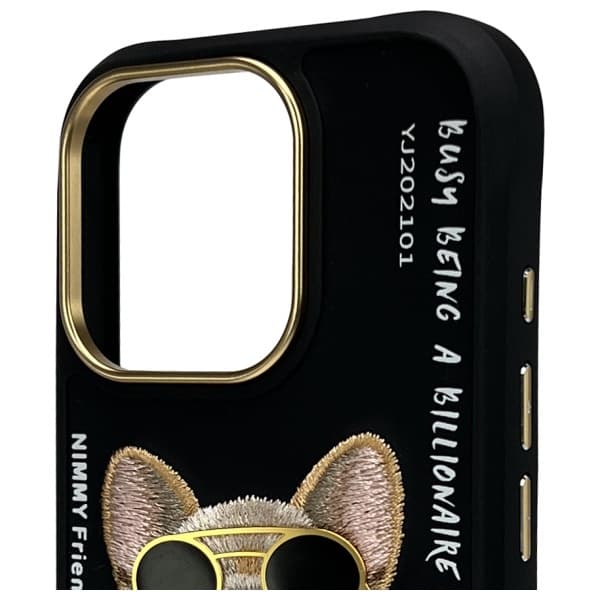 Nimmy iPhone 16 Pro Max 6.9 Cover Sort/Sort Briller Cool Hund