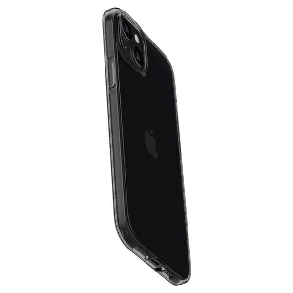 Spigen Crystal Flex -suojakuori iPhone 15 Plussalle - harmaa-läpinäkyvä
