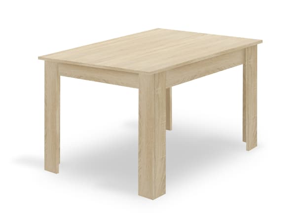 Sæt med NP bord 120x80 Sonoma Oak + 4 grå LIBRA stole