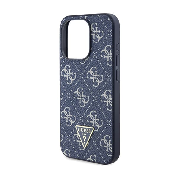 Guess 4G Triangle Metal Logo - iPhone 15 Pro cover (blå)