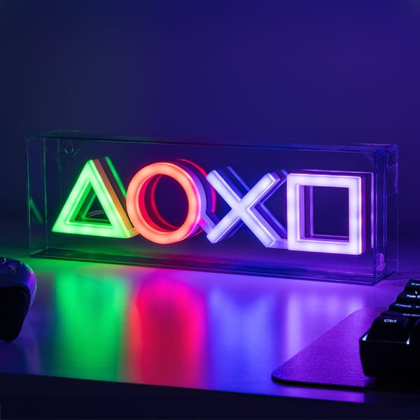 Neon LED Ikoner Lampe - PlayStation