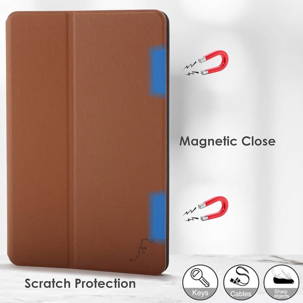 BRUN LUKKET ETUI TIL SAMSUNG GALAXY TAB S7 PLUS 12.4' STÆRK BESKYTTELSE