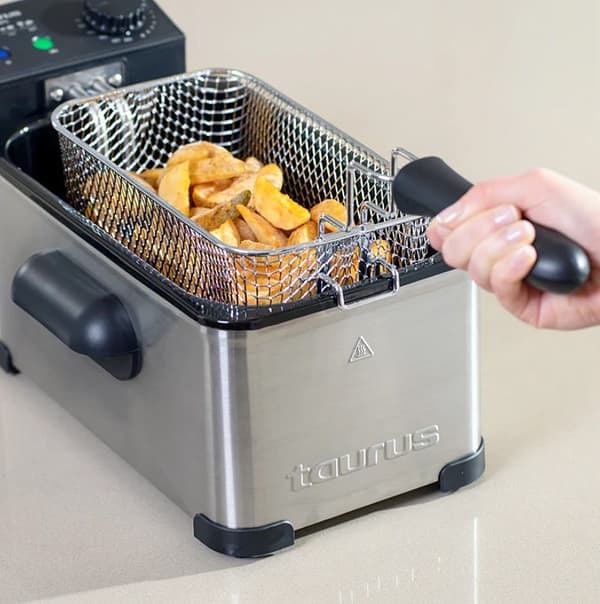 Taurus 973967000 oliefrituregryde, 2000W, 3l, rustfrit stål
