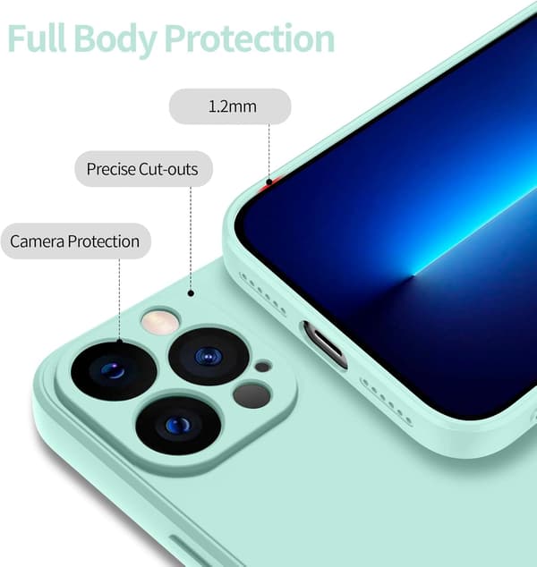 SILIKONE ETUI TIL APPLE IPHONE 13 PRO MAX GRØN + 2x GLAS