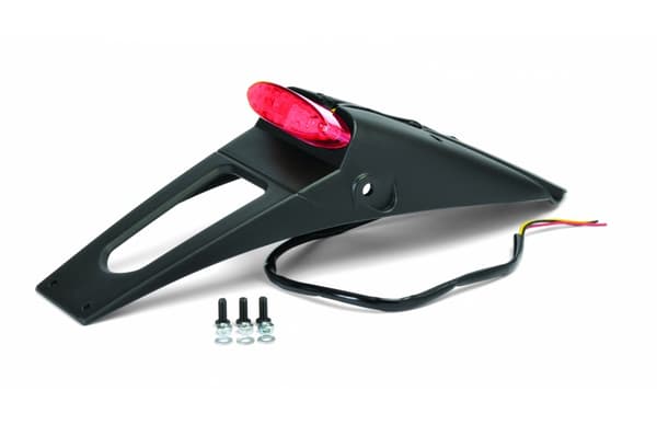 RSP LED Nummerpladelysholder Polisport Sort Holdbar