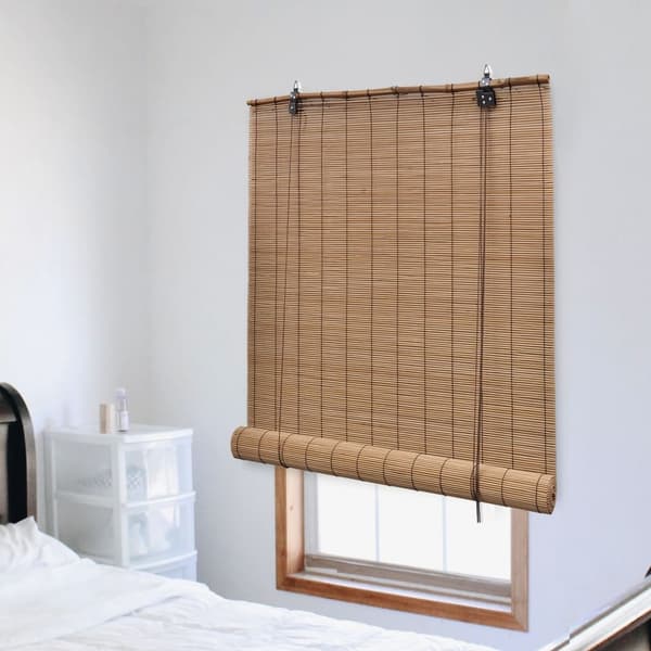 vidaXL Rullgardin i bambu, 140 x 220 cm, brun