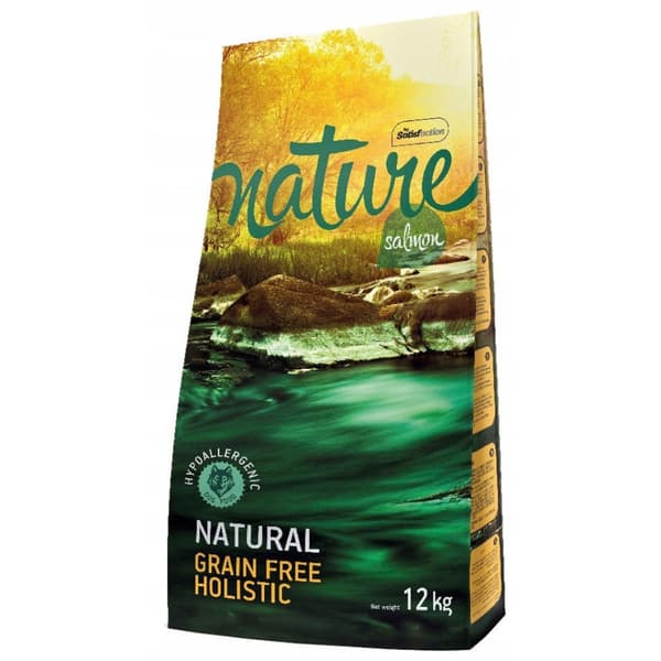 Nature Lax Spannmålsfritt torrfoder för hundar 12 kg Lax