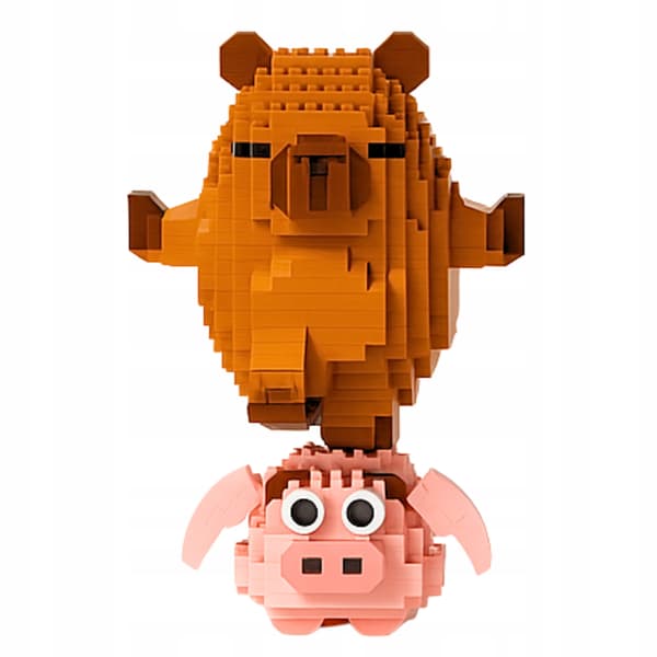 Kapybara Konstruktionsblock Grisunge med Grisunge Blockset Figur