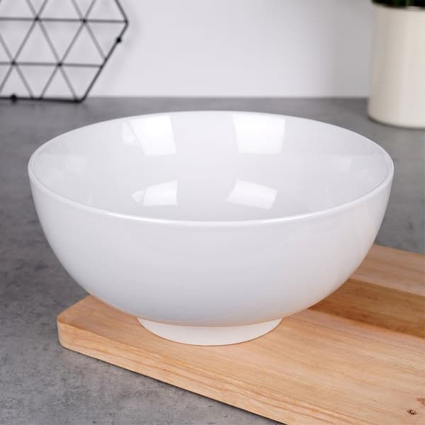 Vit porslins skål 20 cm, 1,6 l