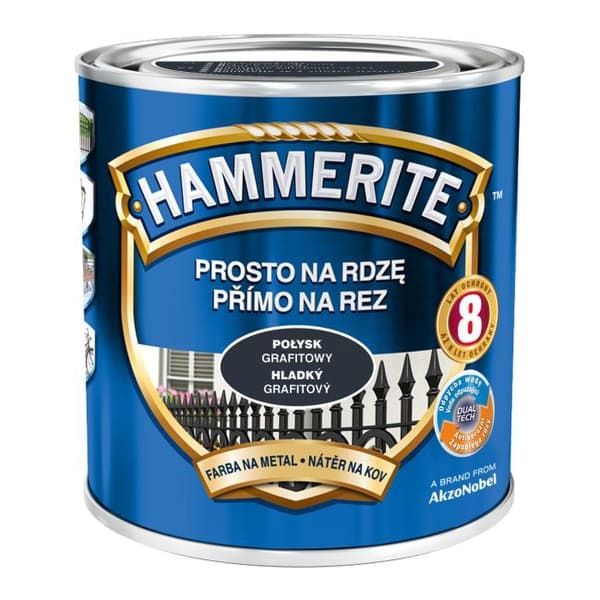 HAMMERITE EMALJE BLANK GRAFIT 0,7L - 5EMHA.PGR0,7