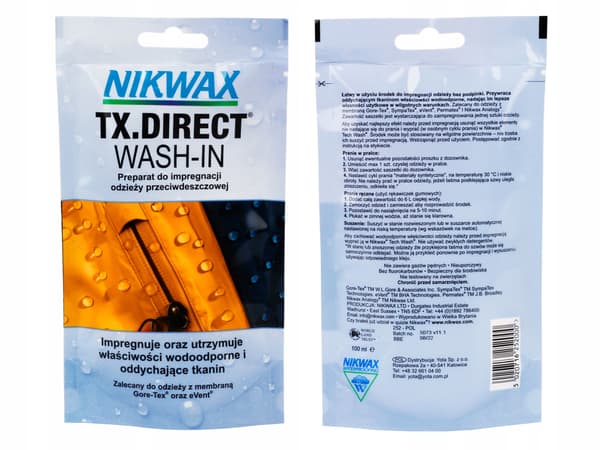 Nikwax TX.DIRECT WASH-IN 252P01 Vedenpitävä sadeasu