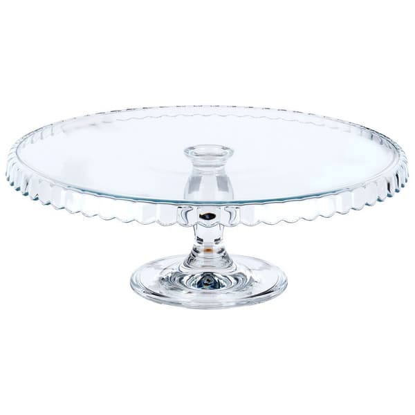Glas kagefad på fod 32 cm