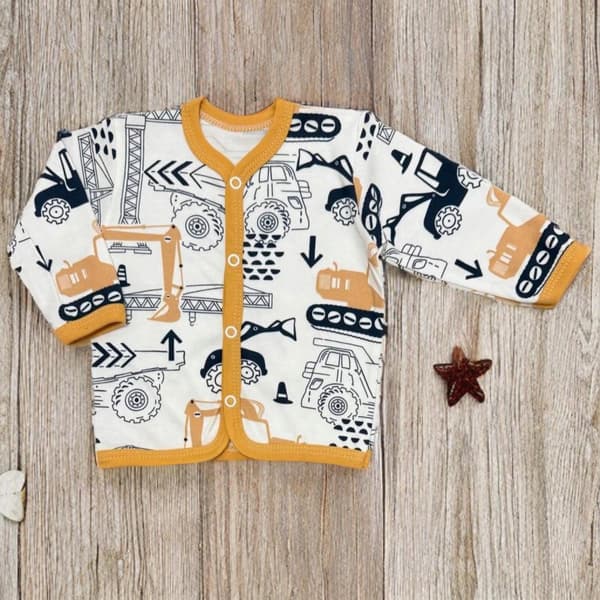 Drenge kaftan 116 langærmet skjorte med knapper