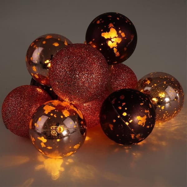 Glödande bombor 10 LED lila 4 cm