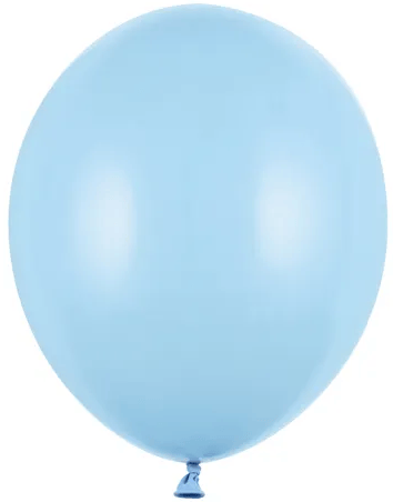 Balony Strong 27cm Pastell Babyblå 100st.