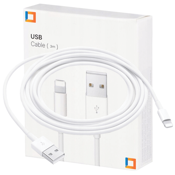 CO2-oplader med hurtig opladning, USB-kabel til Lightning, iPhone 12, iPhone 13, iPhone 14, iPhone 3M