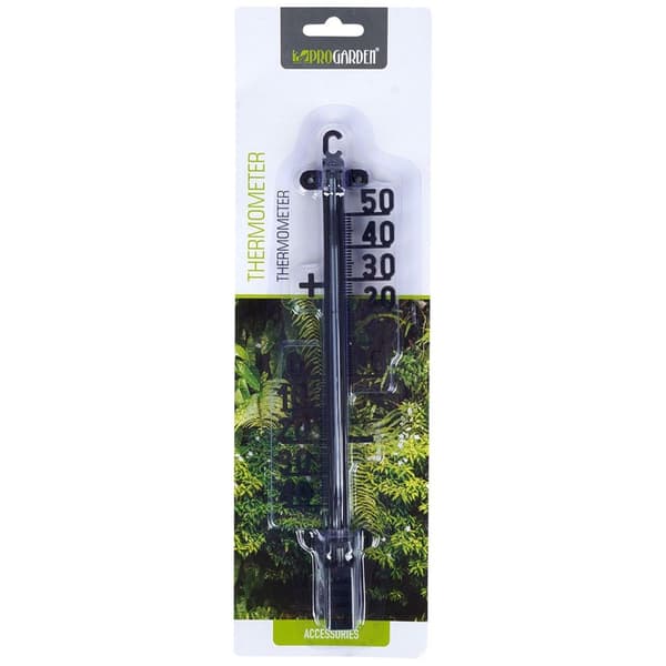 Udendørs termometer sort 25 cm