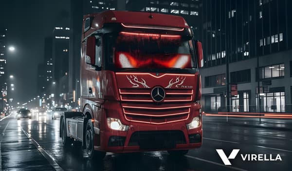 BIL LAMPE LED STRIPE 59X12CM DEVIL EYES LED TRUCK EYES
