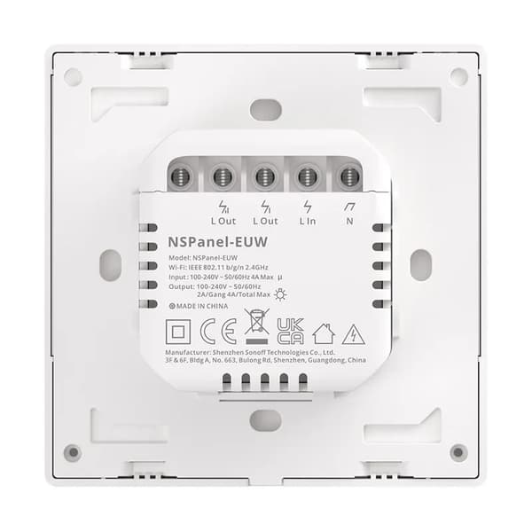 Sonoff NSPanel Smart WiFi-vægkontakt (hvid)