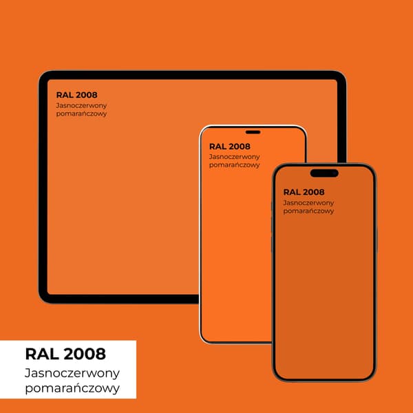 Färg för köksfrontar rödorange RAL2008 glans 2,5L