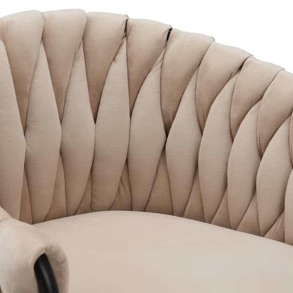 Cofton svartbeige sammetsbarstol