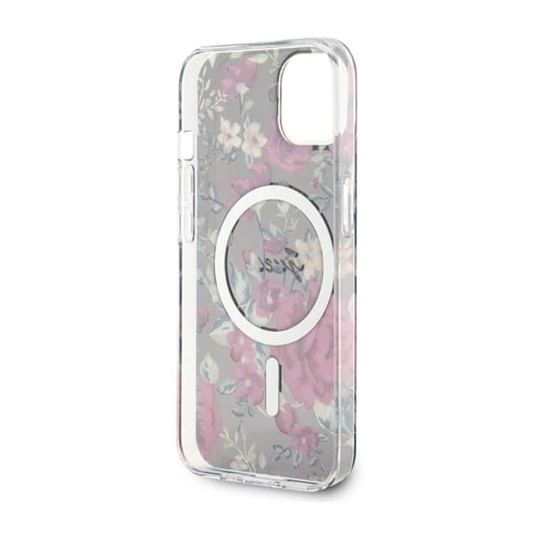 Guess Flower MagSafe - iPhone 14 Plus cover (grøn)