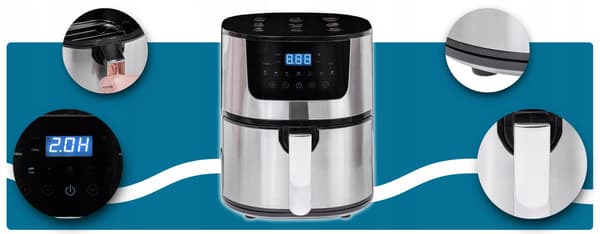 Airfryer Touchpanel 7 Programmer 4,5L 1400W