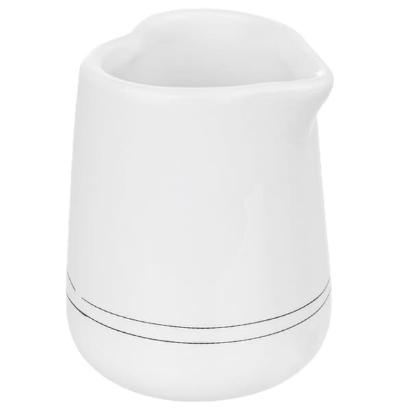 Keramisk mælkekande, hvid, hjerteformet, 120 ml